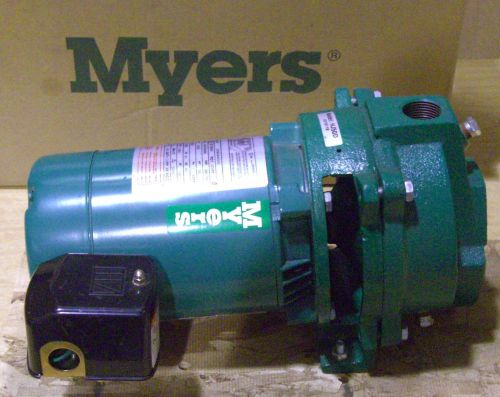 Myers deep well jet pump hj50d 1/2 hp 1 phase 3450 rpm cast iron 115 230 volts for sale