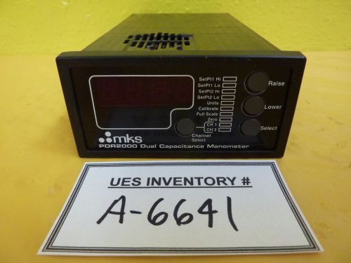 MKS Instruments PDR-26930 Dual Capacitance Manometer Controller PDR2000 Used