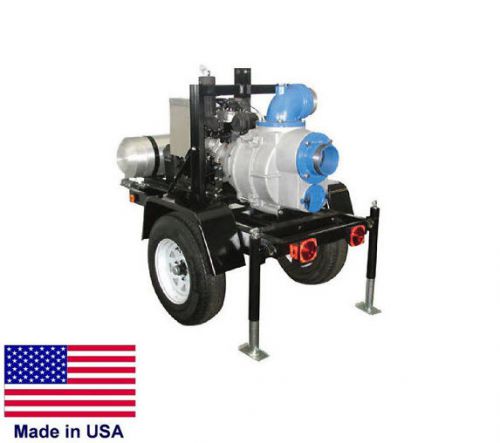 Trash pump - commercial - trailer mounted - 6&#034; ports - 60,000 gph - 24 hp honda for sale