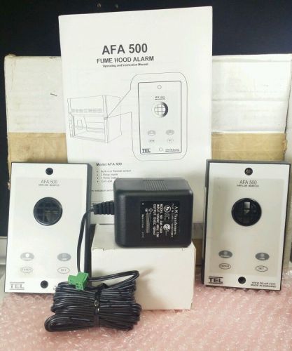 TEL AFA 500 Airflow Monitors Fume Hood Alarms 5V-DC 120V-AC B468668 AM-15600