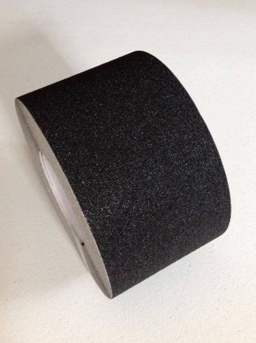 3&#034; x 60&#039; roll black abrasive non skid anti slip safety tape grit grip safe step for sale