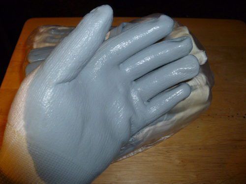 12 new mens sm size ladies lg, nitrile dipped cotton gloves size 10 for sale