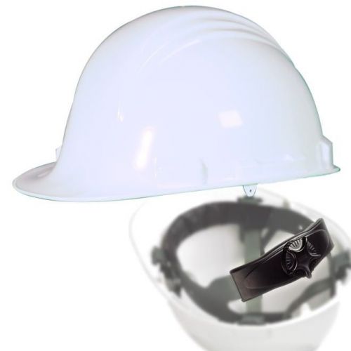A79R01 -  White Color Construction North Safety Hard Hat with Ratchet Suspension