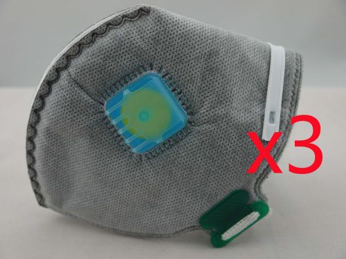 Anti dust respirator secondhand smoke ventilation activated carbon mask x3 for sale
