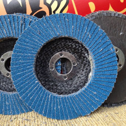 50pcs  4&#034; 100mm zirc flap disc grinding wheels 40 grit for sale