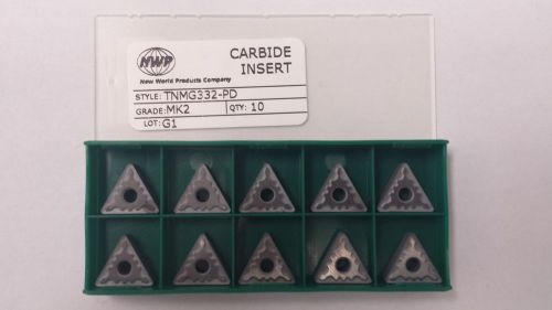 NEW WORLD PRODUCTS TNMG332-PD MK2 (C2 UNCOATED) TURNING CARBIDE INSERTS 10PCS