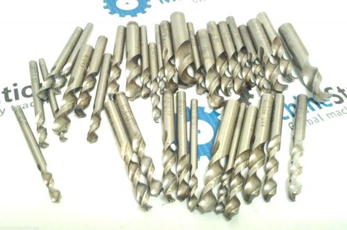 JARVIS &amp; OTHER MFG ASSORTED HIGH SPEED STEEL DRILLS - .1495&#034; TO .4219&#034;