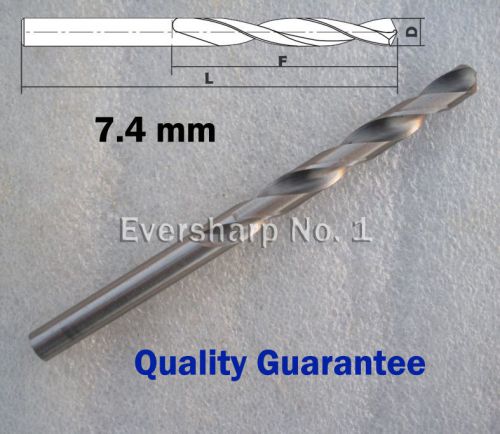 Quality Guarantee 1 pcs Straight Shank HSS Twist Drill Bits Dia 7.4mm(.2913&#034;)