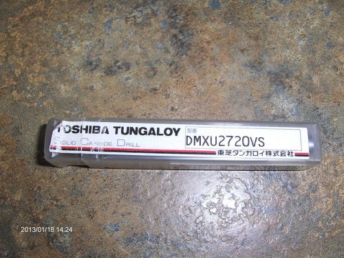 TOSHIBA TUNGALOY SOLID CARBIDE DRILL  #DMXU272OVS   ( ONE )
