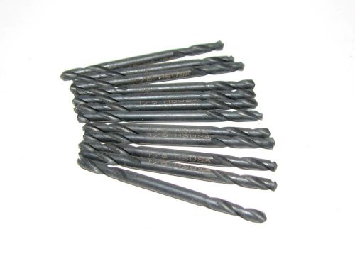 1/8&#034; high speed black oxide double end drill bits 12 pcs. magna new usa freeship for sale