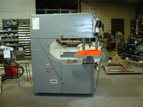 BEAUTIFUL GROB 4V-36&#034; VERTICAL BAND SAW YEAR BUILT 1999 WITH NEW TIRES