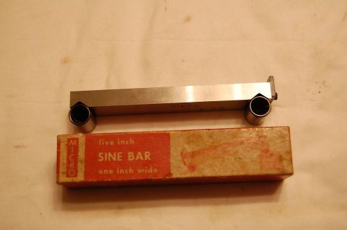 Micro 5&#034; sine bar 1&#034; wide for sale