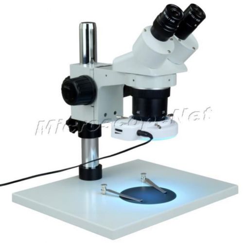 Binocular stereo microscope 20x-40x-80x+144 led light super large table for sale