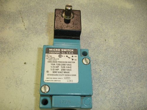 Honeywell Sensing and Control Micro Switch L-ZA1 Enclosed Precision Switch Used