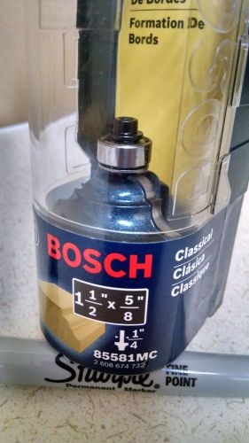 Bosch 85581mc 1-1/2-inch dia 5/8-inch cut classical carbide tipped router bit for sale