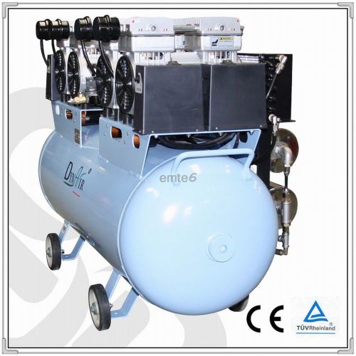 2 pcs dynair dental oil free piston air compressor with air dryer da7004d fda ce for sale