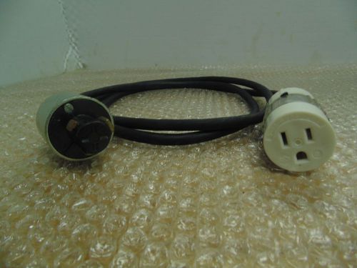 Lot of 3 power cords w/ various hospital grade hubbell connectors for sale