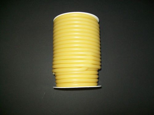 50 continuous feet 1/4&#034; id x 1/8 wal x 1/2 od natural latex rubber tubing amber for sale