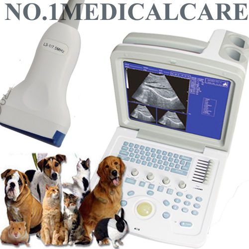 Veterinary cms600b-3 portable b ultrasound scanner + 7.5mhz liner probe for sale
