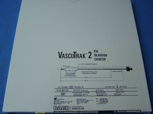 1-BARD VascuTRAK 2 PTA Dilation Cath 3.00mm x 120mm REF# V14-30120