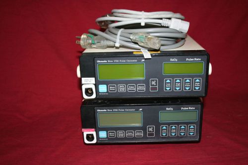 OHMEDA BIOX 3700 PATIENT MONITOR Lot of 2
