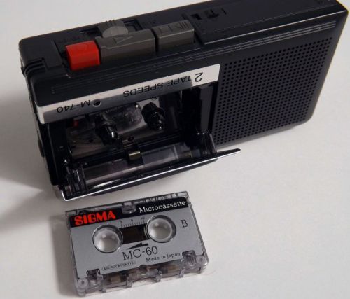 Sony® M-740 Diktiergerat defekt Microcassette Mini Rekorder Aufnahme Sammer