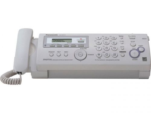 Panasonic compact plain paper fax &amp; copier w/ digital answering system kx-fp215 for sale