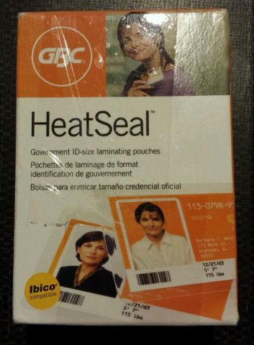 Gbc heatseal long life id badge size laminating pouches 10mil 100 count for sale