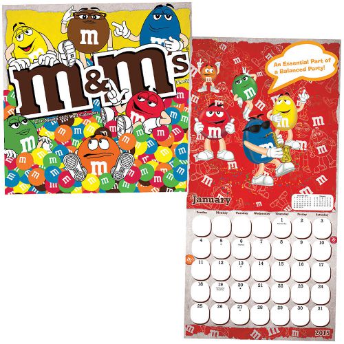 NEW M&amp;M&#039;s 2015 Wall Calendar - Your Favorite Chocolate Characters