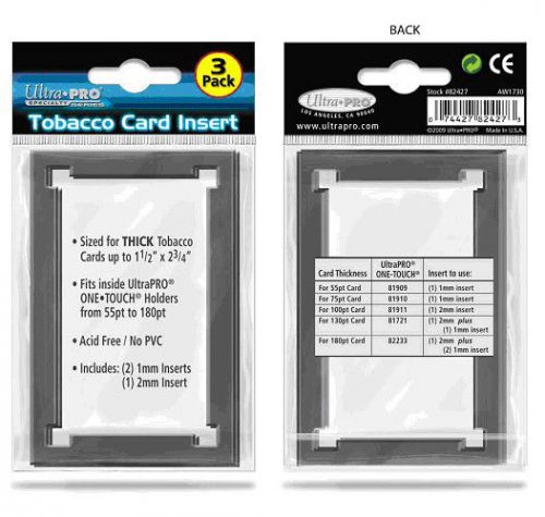 Ultra Pro Tobacco Card Inserts Set of 4