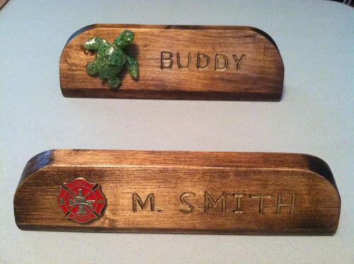 Hand made Carved Name Plate