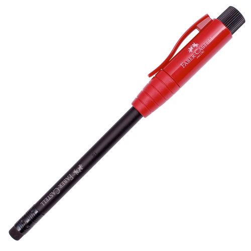Faber Castell Perfect Pencil With Eraser+Sharpener Red
