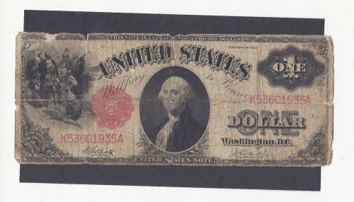 US1917 old one doller large size note bank paper RED Seal George Washington rare