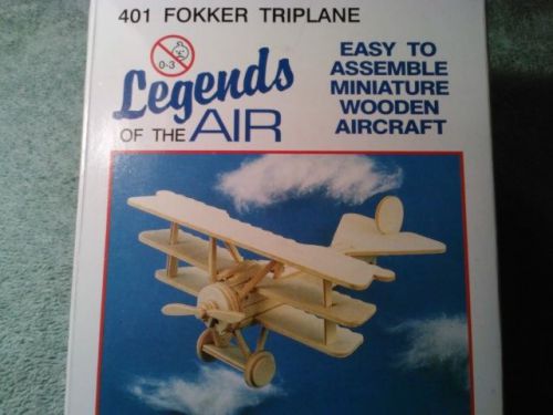 New Legends of the Air FOKKER TRIPLANE Miniature Wooden model Aircraft airplane