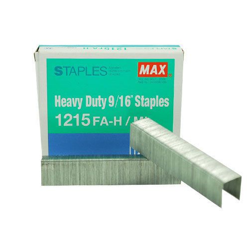 Max 9/16&#034; Staples For HD-12N Series and HD-12F 1000pk - 1215FA-H Free Shipping
