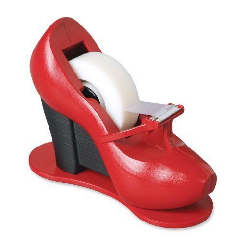 Red shoe scotch magic tape dispenser, 3/4 x 350 inches (unweighted) (c30-shoe) for sale