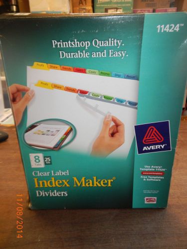 Avery Avery - Index Maker Clear Label Dividers, 8 Tabs - 25 Sets