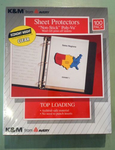 K &amp; M Avery Sheet Protectors Clear Vu PV 119E Archivial 8.5&#034; x 11&#034;