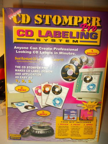 CD Stomper Pro CD-R Labeling System New In Box Sealed