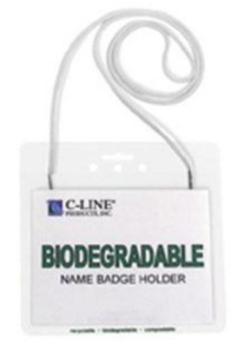 C-Line Biodegradable Name Badges Hanging Badge Kit 50 Count