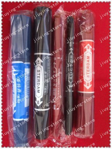 New oil based paint marker  bule black and red large Fine type pen