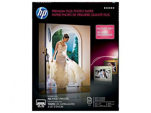 HP CR671A Premium Plus 25 sheets Photo Paper 8-1/2 x 11 SOFT GLOSS NEW
