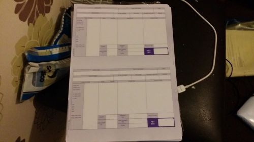50 SHEETS OF IRIS 2 PART PAYSLIPS (100 slips in total)