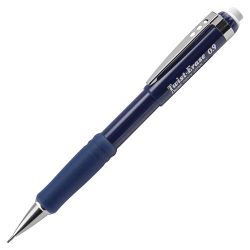 Pentel twist eraser iii automatic pencil - 0.9 mm lead size - blue (qe519c) for sale