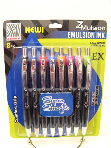 Zebra Zmulsion EX Comfort Grip Emulsion Ink Assorted Multi Color 1.0mm Medium