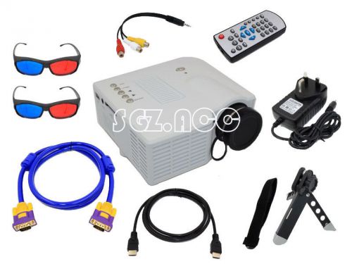 Mini multimedia projector 80&#039;&#039; home cinema theater for pc/laptop/iphone/ipad/dvd for sale