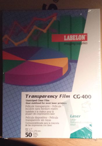 Labelon CG-400 Transparency Unstriped Clear Film Laser 50 sheets