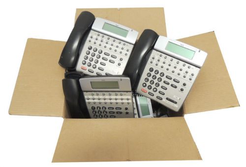 Lot 10 NEC DTU-16D-1 Phone Display Business Office Black Telephone &amp; Stands