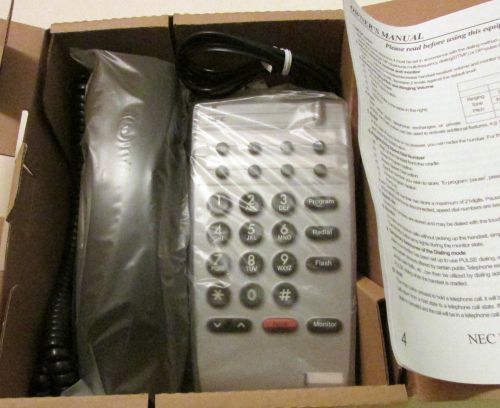 Nec telephone nib 780025 black single line analog dtr-1hm-1(bk)tel business home for sale