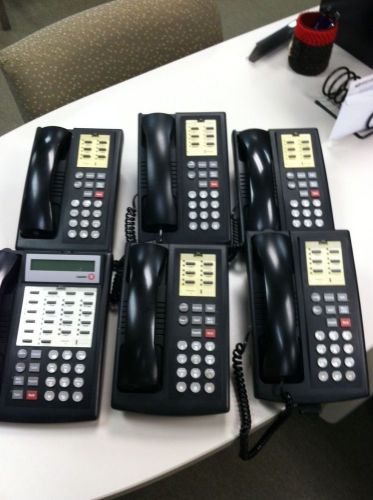 18D Lucent Partner business phones black LOT of 6 - See Pictures